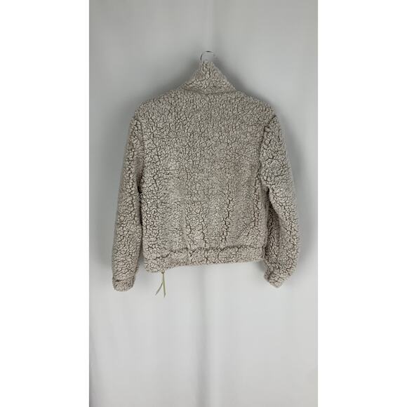 Blank NYC Angel Eyes Jacket Womens Small Zip Up Button Shearling Coat Gray New - Picture 13 of 13